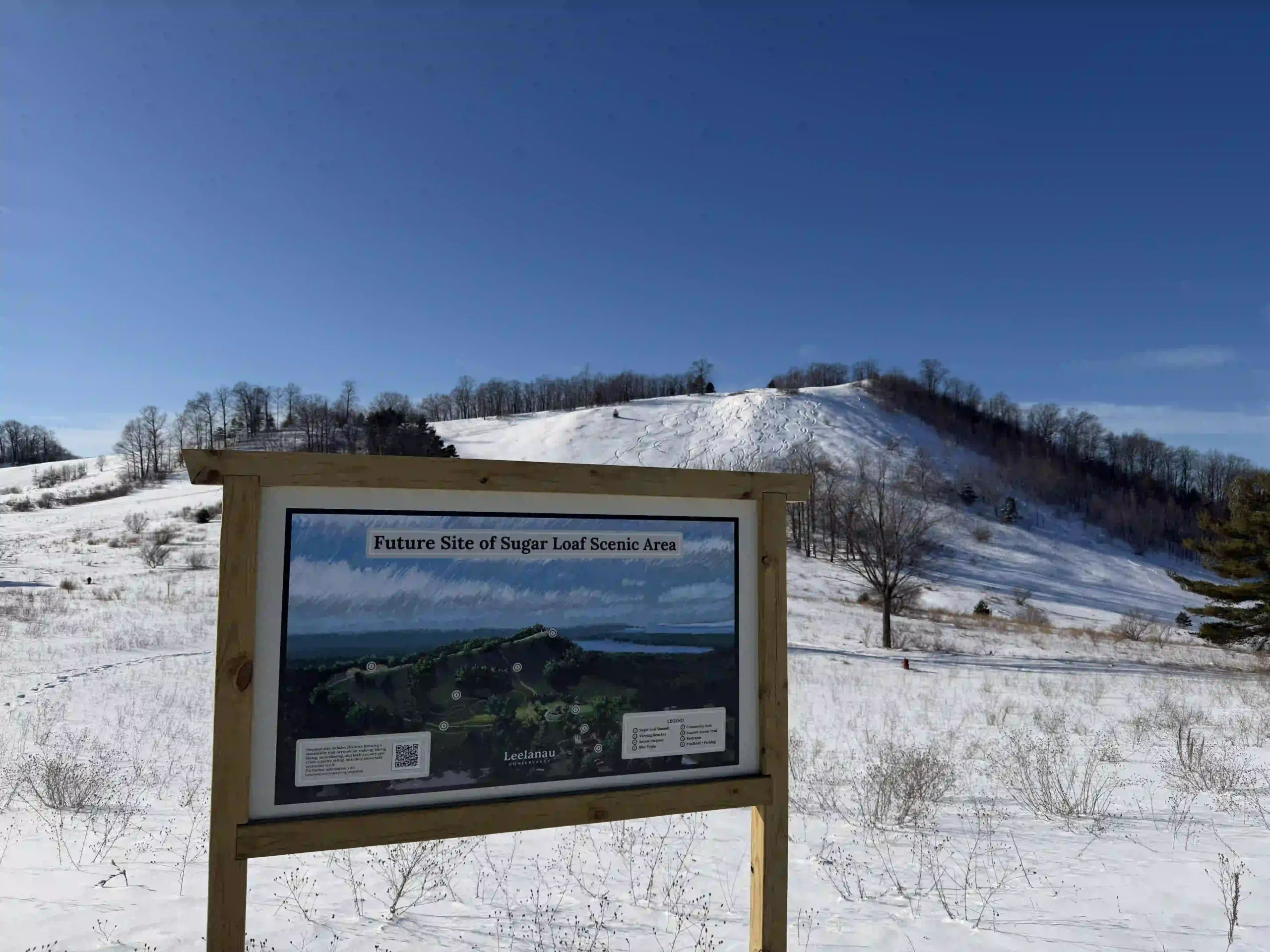 Sugar Loaf hill in Leelanau County Michigan